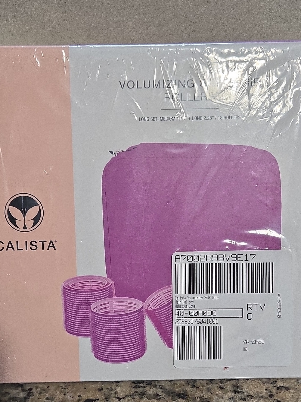 Calista Volumizing Hair Rollers Set - Purple